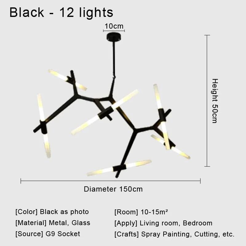 ORLETHIA – Modern Ceiling Light Made of Iron and Glass