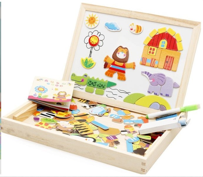 ArtMagnet Easel – Magnetic & Classic Wooden Easel for Kids – Creativity and Learning Fun Everywhere