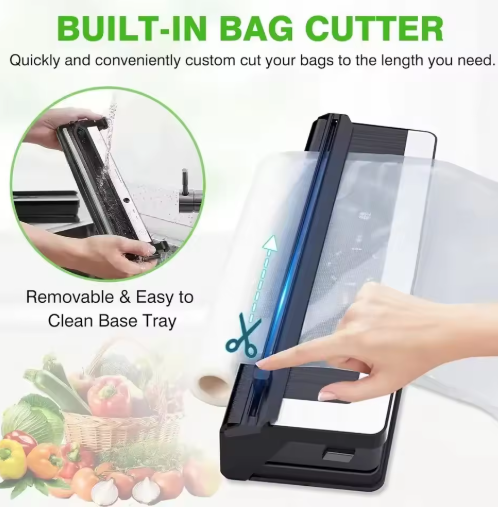 Multifunktionales 8-in-1 Vakuumiergerät mit integriertem Folienschneider