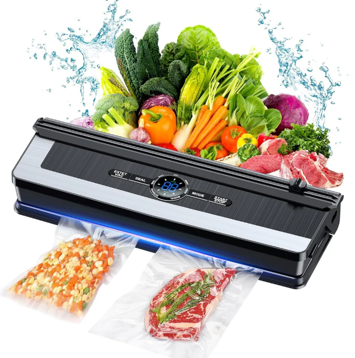 Multifunktionales 8-in-1 Vakuumiergerät mit integriertem Folienschneider