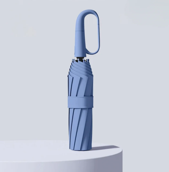 Sturmsicherer Regenschirm mit reflektierender Kante