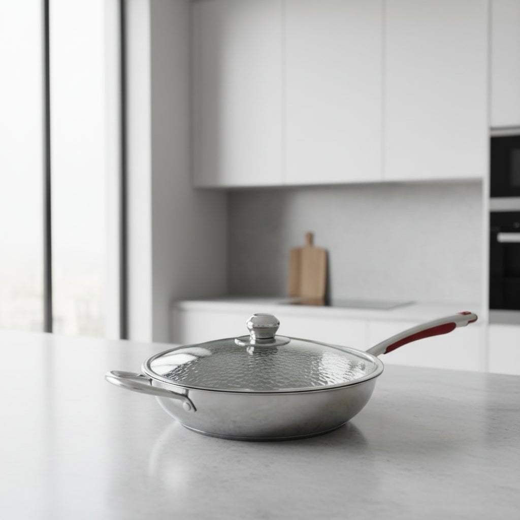 CUISTRON – Premium Titanium Round-Bottom Wok for Induction Hobs and Effortless Stir-Frying