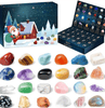 Crystal Jewels - Magical Gemstone Advent Calendar with 24 Natural Crystals
