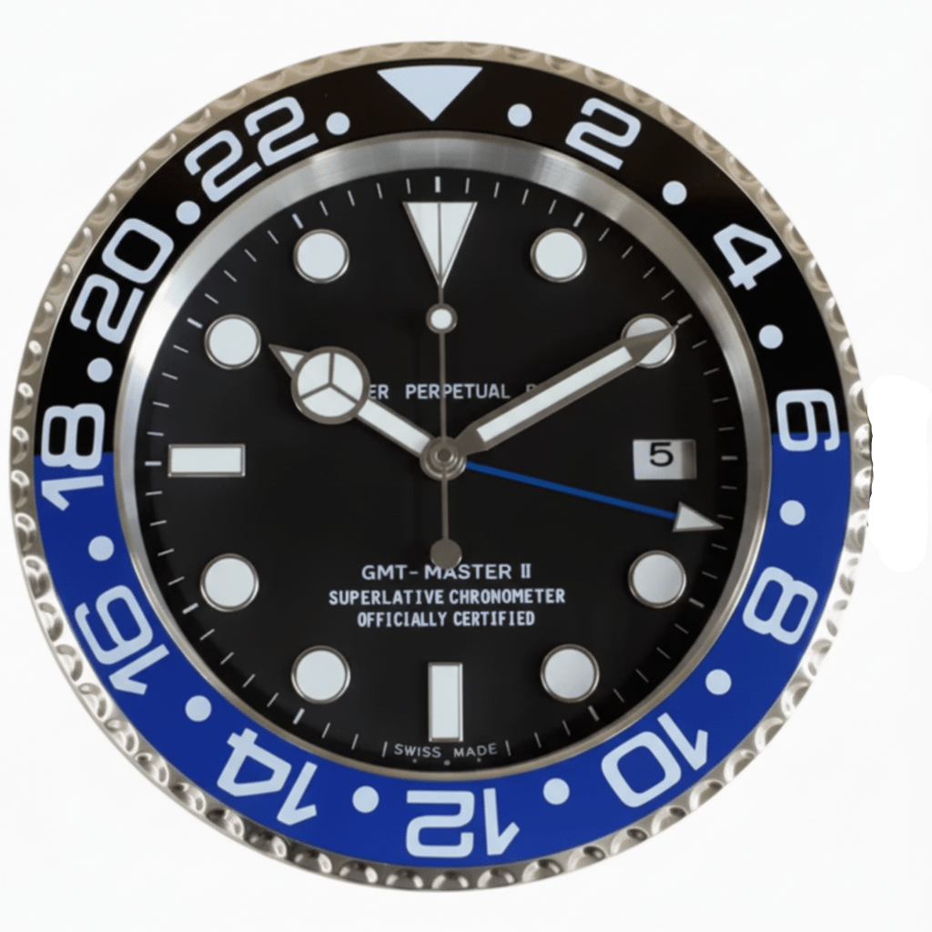 Varelux - Stillezeit Wall Clock Stainless Steel & Luminous Hands