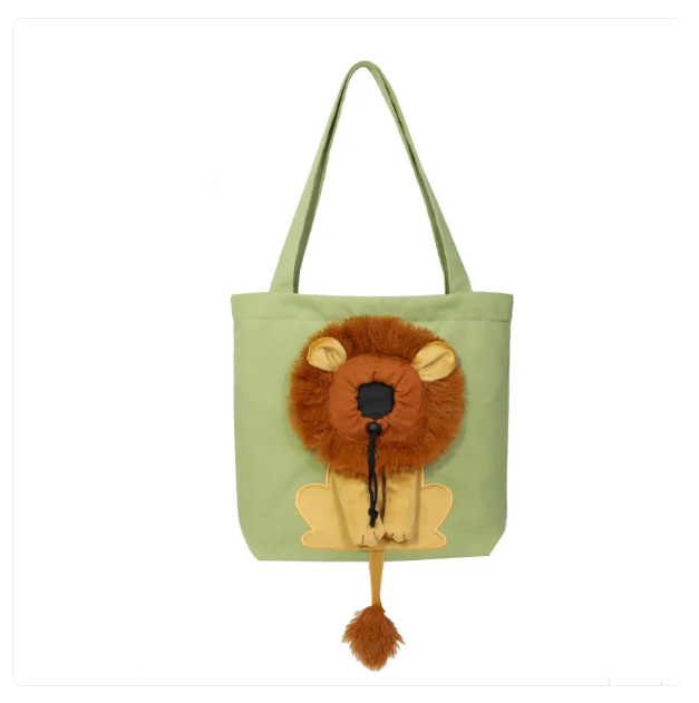 Katzen-Tragetasche Im Löwen-Design – Süße Tasche für Katzen und Haustiere