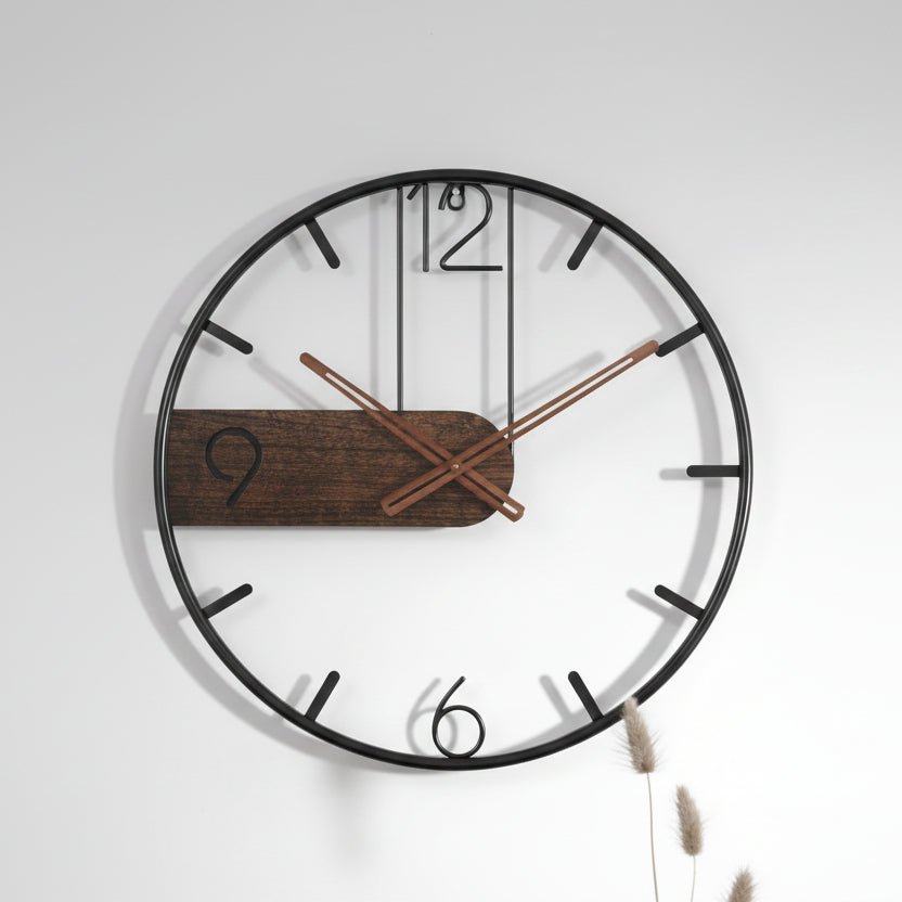 SAVIANE Wall Clock Elegant Modern Design Harmony Room Accent