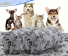 Kuschelige Hundedecke Für Sofa  Bett – Weiche Haustierdecke Mit Pfotenmuster