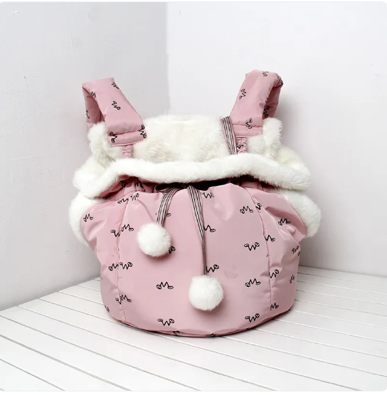 Kuschelige Katzenbett Tasche – Warm und Bequem mit Fleece-Innenfutter