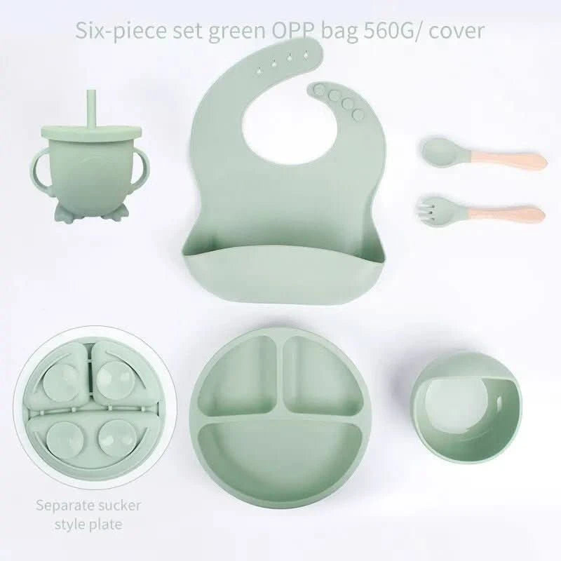 WeicherBiss – 6-Piece Silicone Feeding Set For Stress-Free Learning To Eat