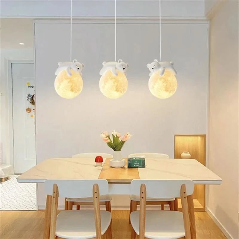 WINTHARA – Enchanting Ceiling Light with Bear on the Moon