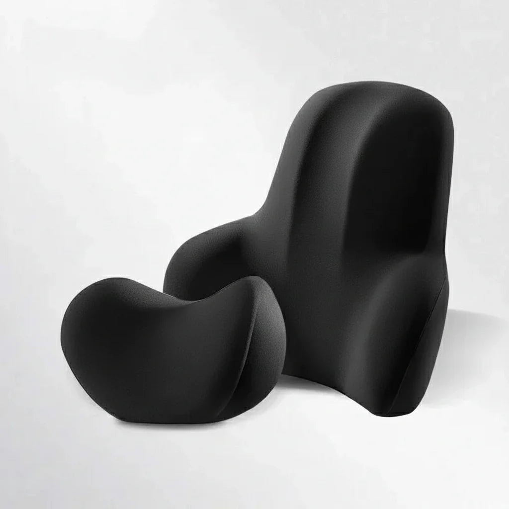 Komfortor – Memory Foam Car Neck & Lumbar Support For Ergonomic Seating Comfort