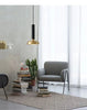 ELVINA Brass Minimalist Industrial Ceiling Light