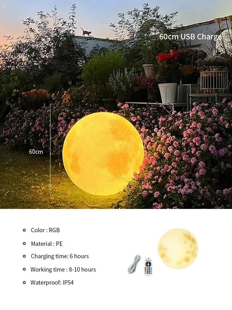 GLAVINA Moon Lights Indoor and Outdoor Waterproof Design Smart Control Garden Light