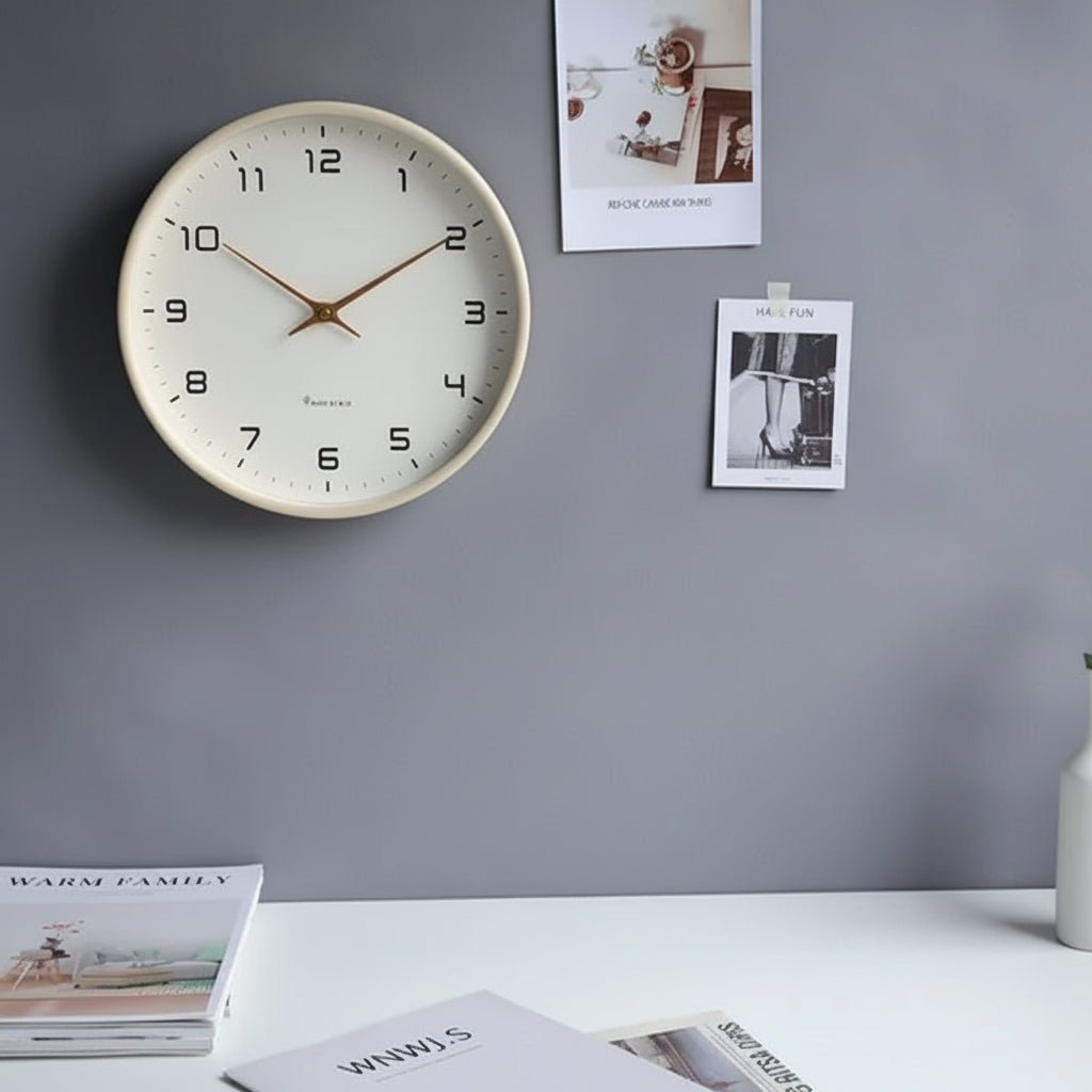 Claryo Scandinavian Wooden Wall Clock Minimalist Design