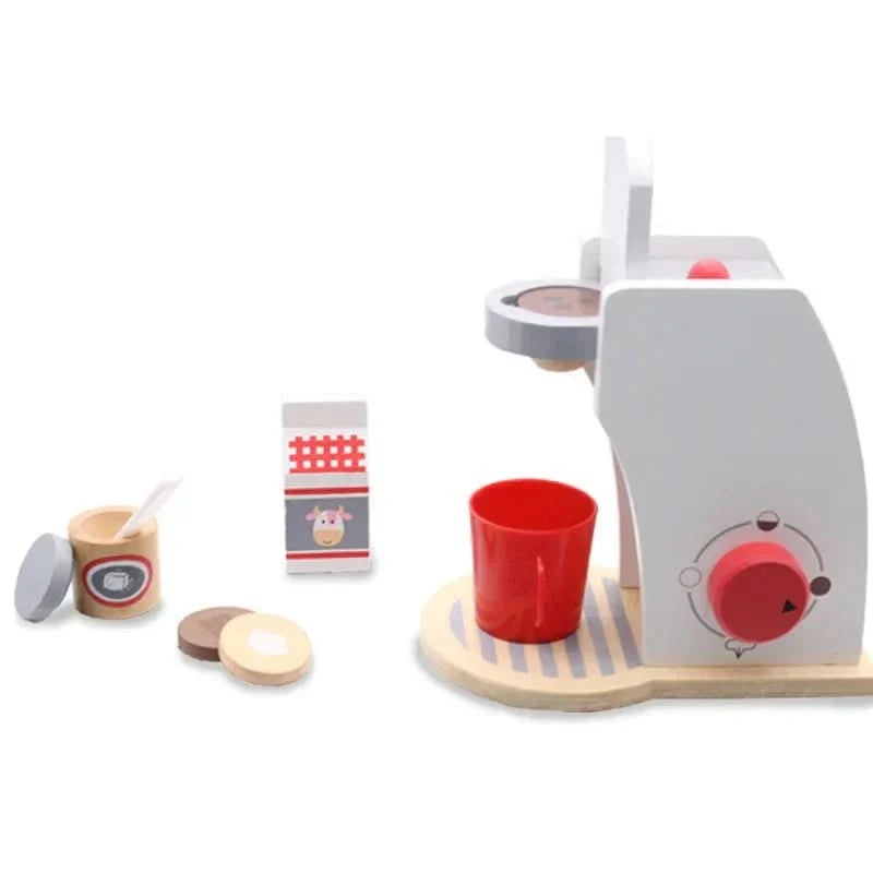 MiniKoch Wooden Play Set – Wooden Kitchen Play Set – Coffee Machine, Toaster, and Mixer – Montessori Kitchen