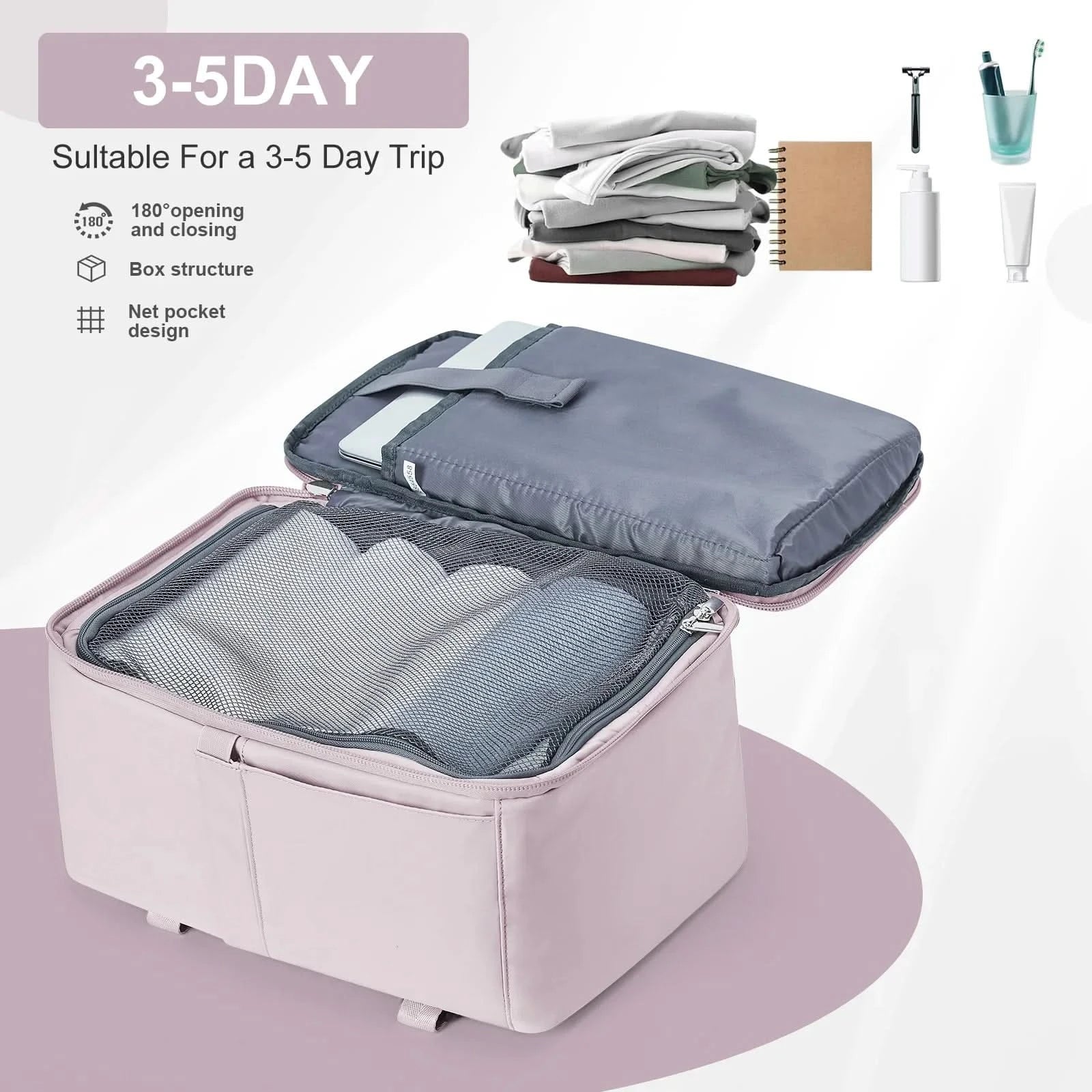 Travel Backpack for Women - Carry-on Backpack for Women with Airplane Size & Stylish Design