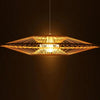 SERELIA Modern Geometric Bamboo Pendant Light Eco-Friendly Lighting Kitchen Dining Room