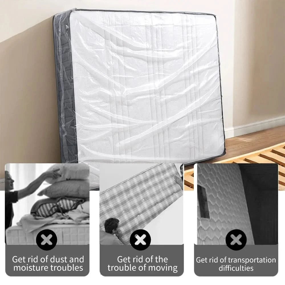 Dust Protection Mattress Cover - Waterproof Mattress Encasement - Protection from Dust and Moisture