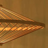 SERELIA Modern Geometric Bamboo Pendant Light Eco-Friendly Lighting Kitchen Dining Room