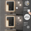 Glissar Bathroom Mirror with LED Lighting Slim Modern Fog-Free