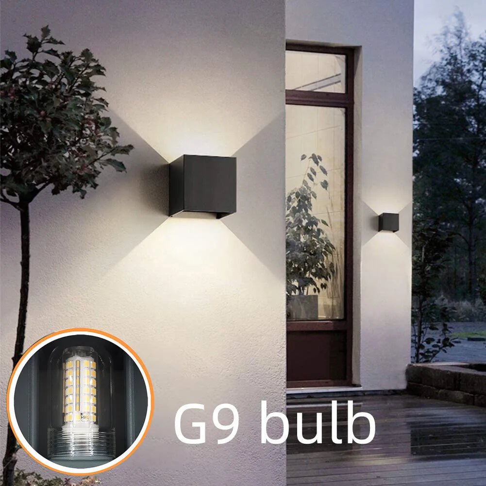 LUXSQUARE – Modern Waterproof LED Wall Light IP65 Made of Aluminum