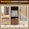 Shoe Box Storage Set - 24 Stackable & Clear Shoe Boxes for Space-Saving Organization & Overview