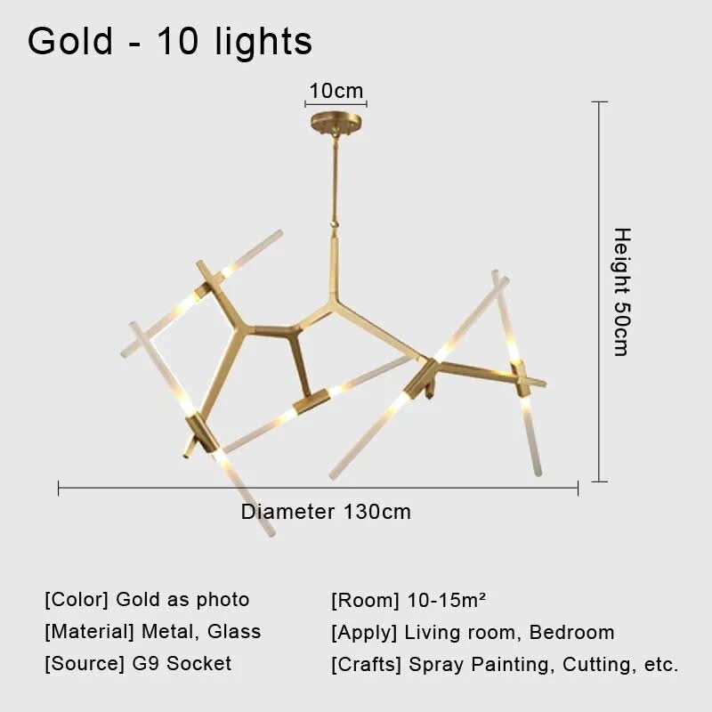 ORLETHIA – Modern Ceiling Light Made of Iron and Glass