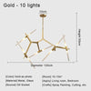 ORLETHIA – Modern Ceiling Light Made of Iron and Glass