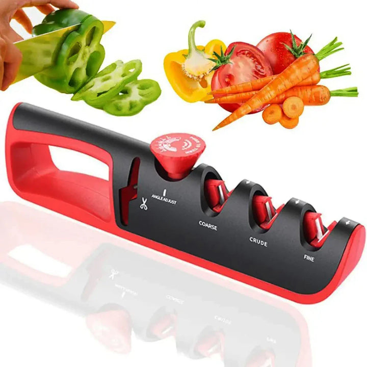 Multifunktionaler 4-in-1 Messerschärfer – Profi-Schleifgerät (1+1 Gratis)