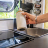 Magnetic Soap Dispenser with Pad BLACK