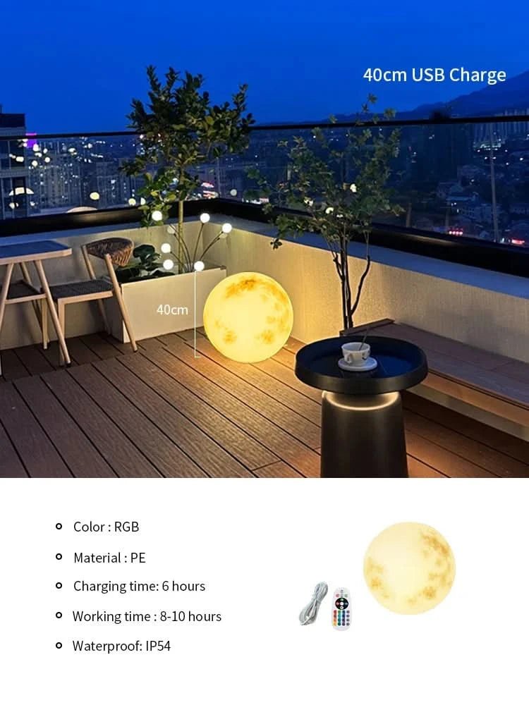 GLAVINA Moon Lights Indoor and Outdoor Waterproof Design Smart Control Garden Light