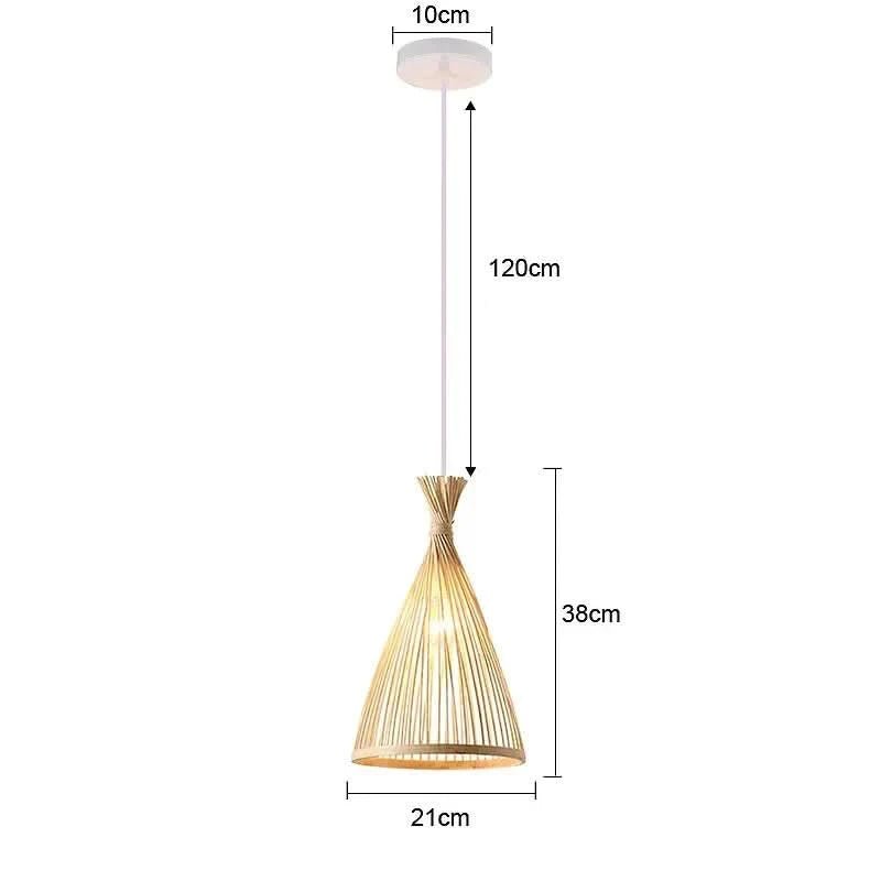 Bamboo Pendant Light In Teepee Style Made Of Rattan And Bamboo Environmentally Friendly Modern