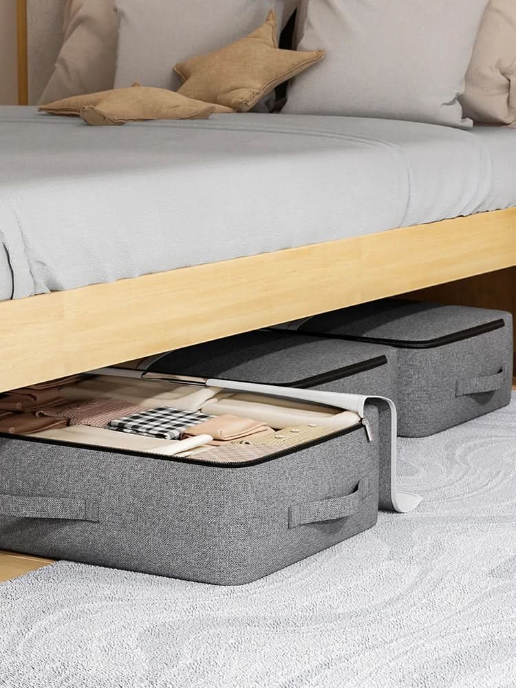 Clothes Storage Bag - Foldable Storage Bag with Clear Window & Zipper for Clothes & Bedding