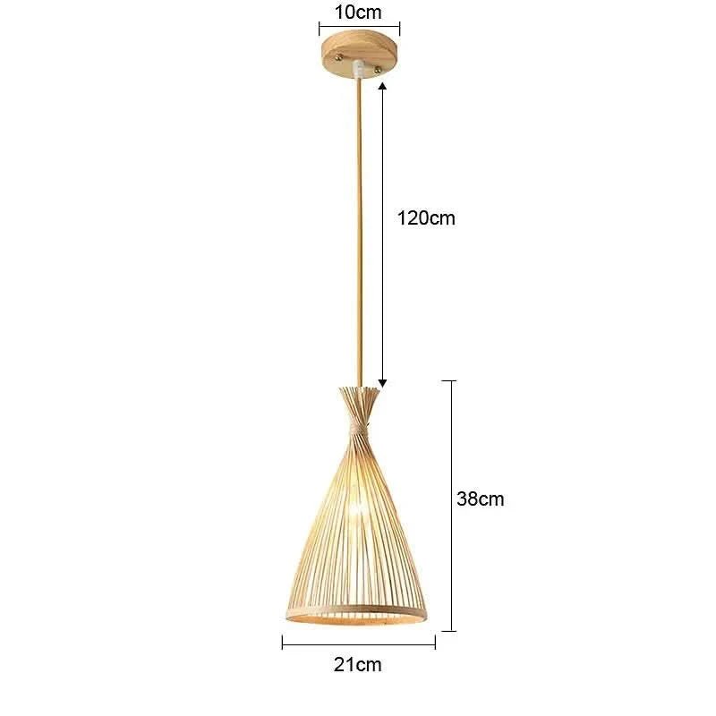 Bamboo Pendant Light In Teepee Style Made Of Rattan And Bamboo Environmentally Friendly Modern