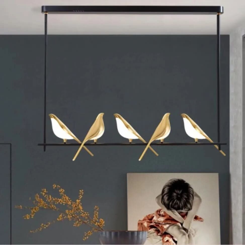 VIVIENNE Celestial Bird Chandelier Ceiling Light With Dimmable Light
