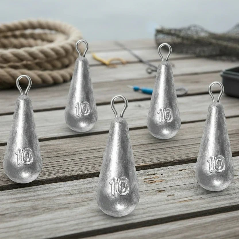 Wurfdrop - Teardrop Fishing Sinker Set for Fresh & Saltwater