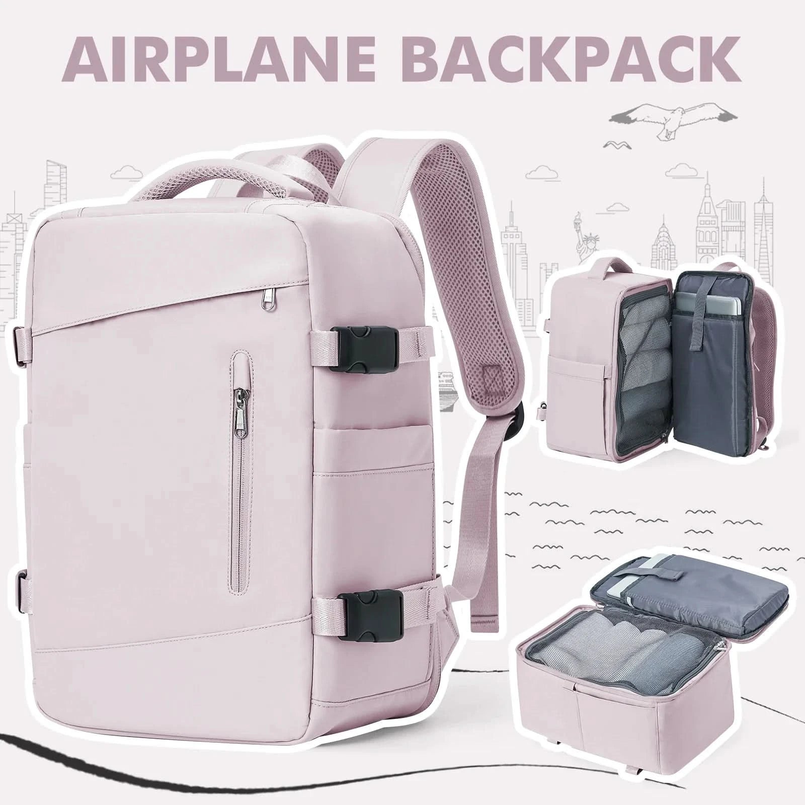Travel Backpack for Women - Carry-on Backpack for Women with Airplane Size & Stylish Design