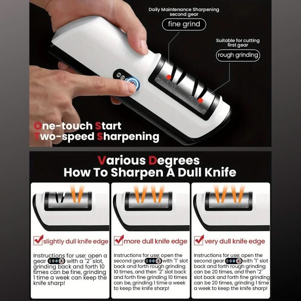 SharpLight Duo – Rechargeable 2-Stage Knife Sharpener
