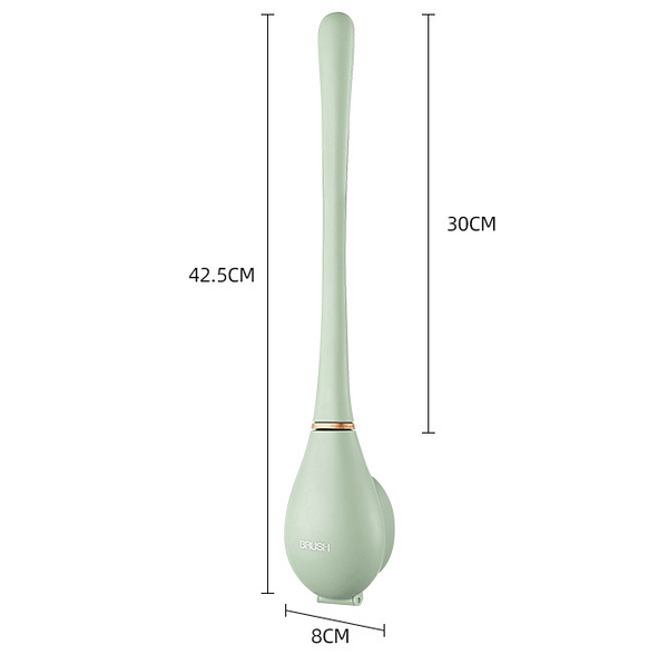 HygieBrush – Hygienic Silicone Toilet Brush with Wall & Floor Mount