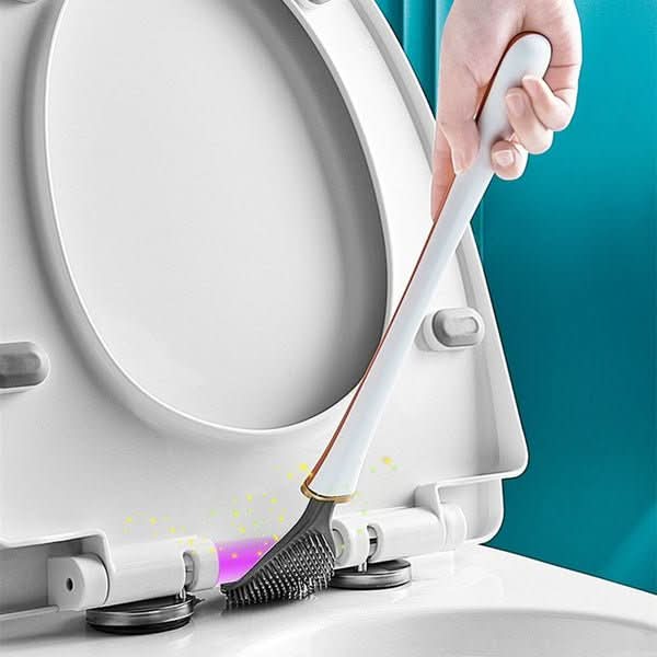 HygieBrush – Hygienic Silicone Toilet Brush with Wall & Floor Mount