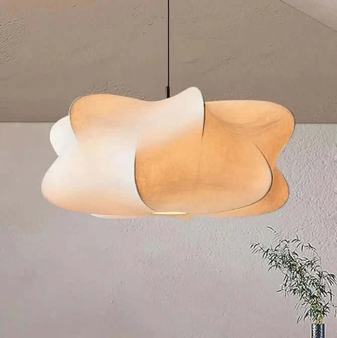 Victorina Pendant Light Silk Construction Modern Silhouette Living Room Eyecatcher