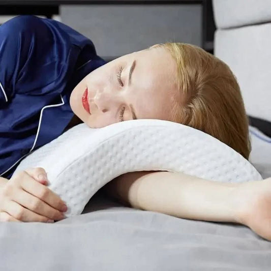 Sleeping Comfort - Orthopedic U-Shaped Memory Foam Pillow for Neck and Hand Support