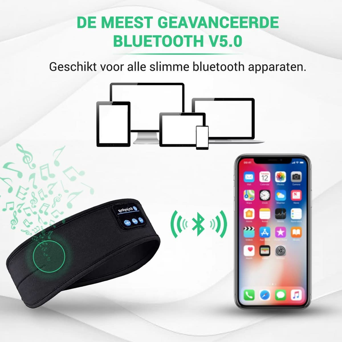 Schlafwelle – Bluetooth Sleep Headband for Restful Sleep & Relaxation