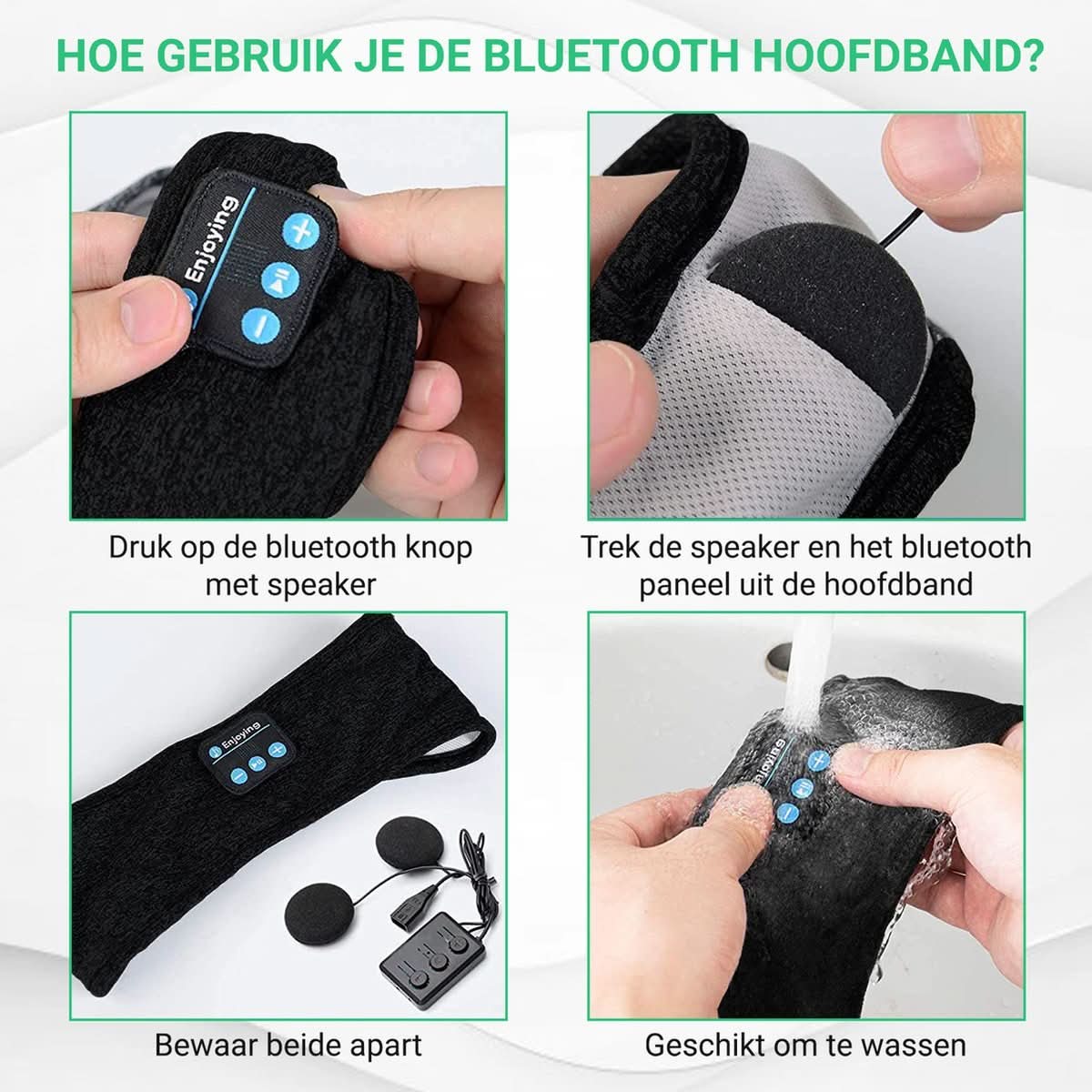 Schlafwelle – Bluetooth Sleep Headband for Restful Sleep & Relaxation