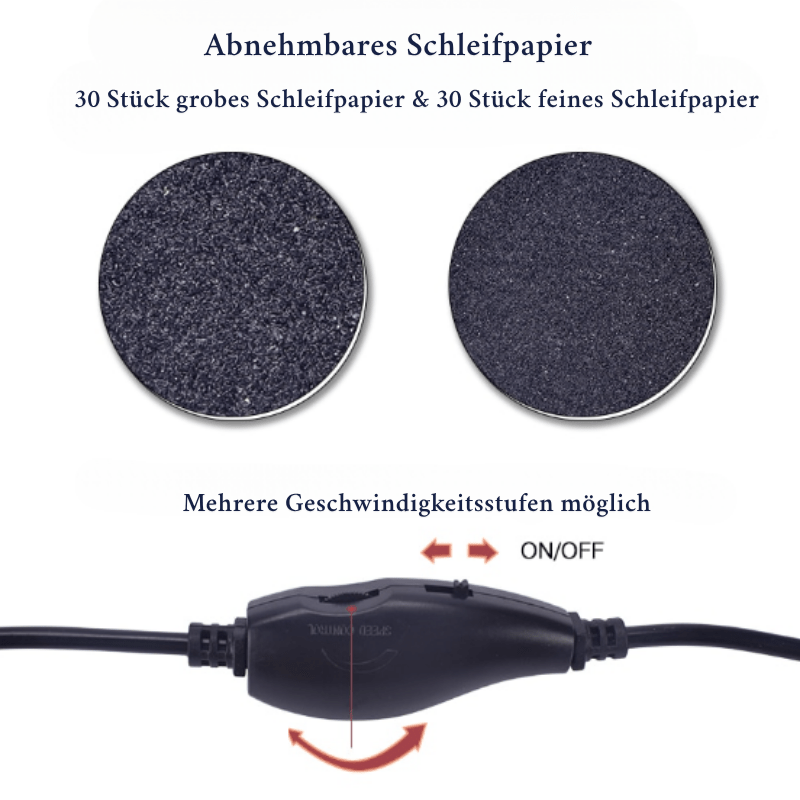 SMOOTHFEET - Electric Pedicure File For Gentle And Effective Foot Care
