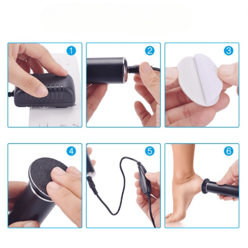 SMOOTHFEET - Electric Pedicure File For Gentle And Effective Foot Care