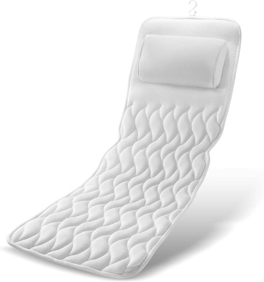 RELAXURA – Ergonomic Full-Body Bathtub Pillow for Comfort