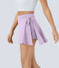 Softlyzero CoolTouch Skirt – Breezy 2-in-1 Mini Skirt with Pockets & Tie Belt