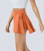 Softlyzero CoolTouch Skirt – Breezy 2-in-1 Mini Skirt with Pockets & Tie Belt