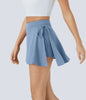 Softlyzero CoolTouch Skirt – Breezy 2-in-1 Mini Skirt with Pockets & Tie Belt